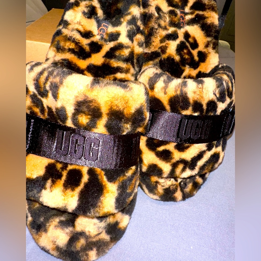 Brand New UGG fluffy slides.